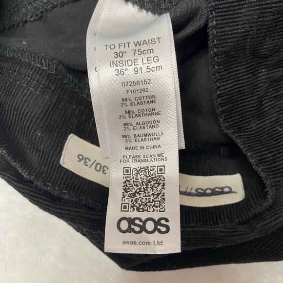 ASOS black light corduroy pants 30/36 - Picture 4 of 4